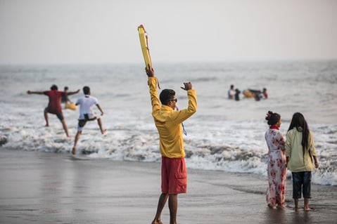 Lifeguard on a beach